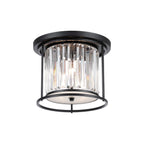 Regent Nimes IP 3 Light Ceiling Light 360mm Diameter - Satin Black