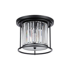 Regent Nimes IP 3 Light Ceiling Light 360mm Diameter - Satin Black