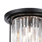 Regent Nimes IP 3 Light Ceiling Light 360mm Diameter - Satin Black