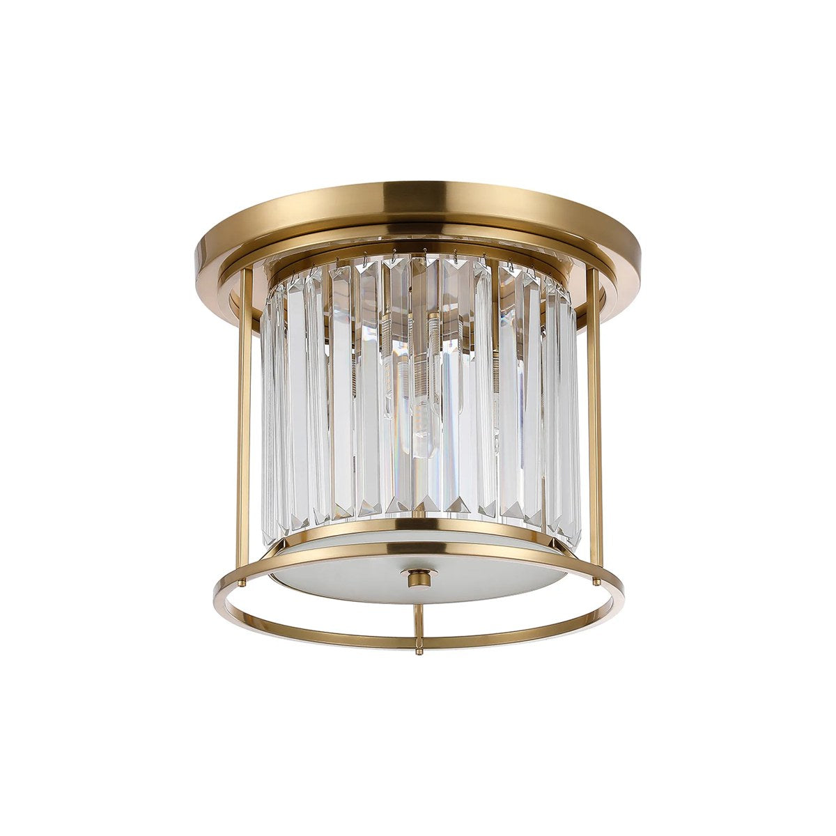 Regent Nimes IP 3 Light Ceiling Light 360mm Diameter - Gold