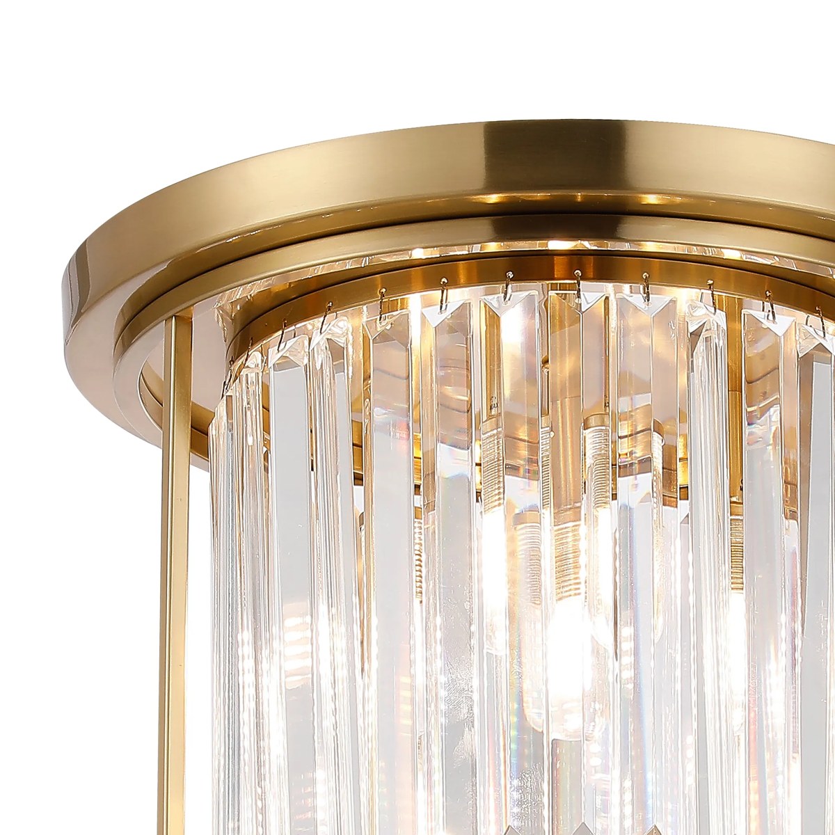 Regent Nimes IP 3 Light Ceiling Light 360mm Diameter - Gold