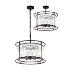 Regent Nimes IP 6 Light 500mm Convertible Pendant Light - Satin Black