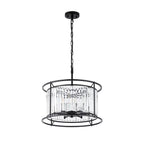 Regent Nimes IP 6 Light 500mm Convertible Pendant Light - Satin Black