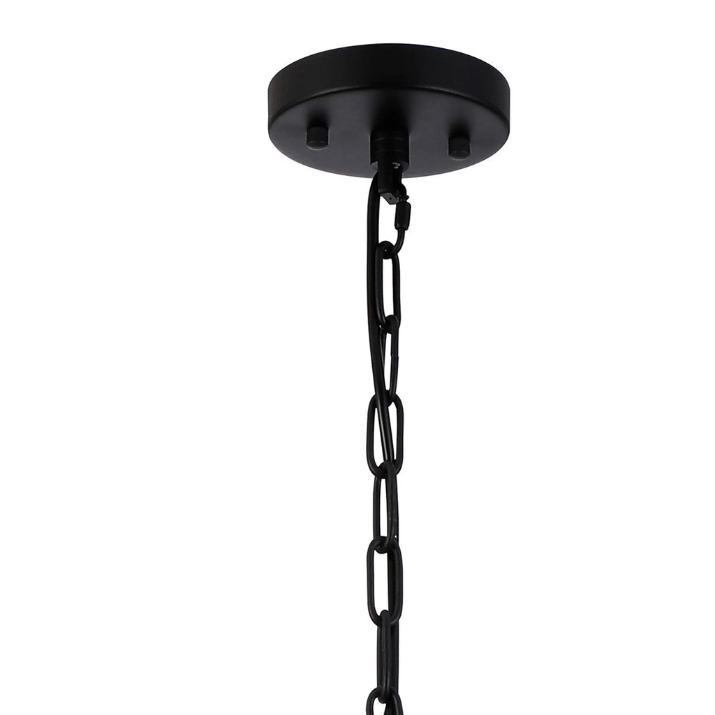 Regent Nimes IP 6 Light 500mm Convertible Pendant Light - Satin Black
