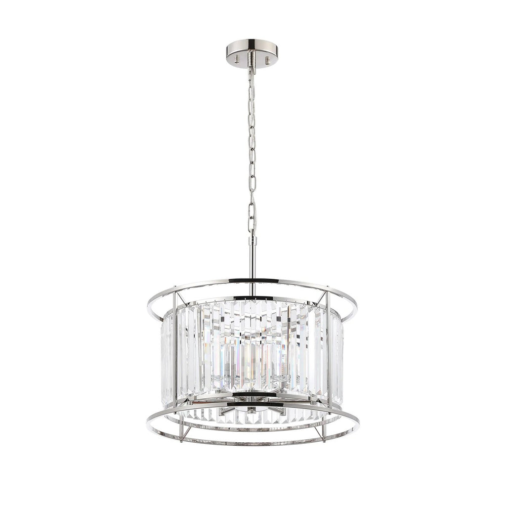 Regent Nimes IP 6 Light 500mm Convertible Pendant Light - Polished Nickel