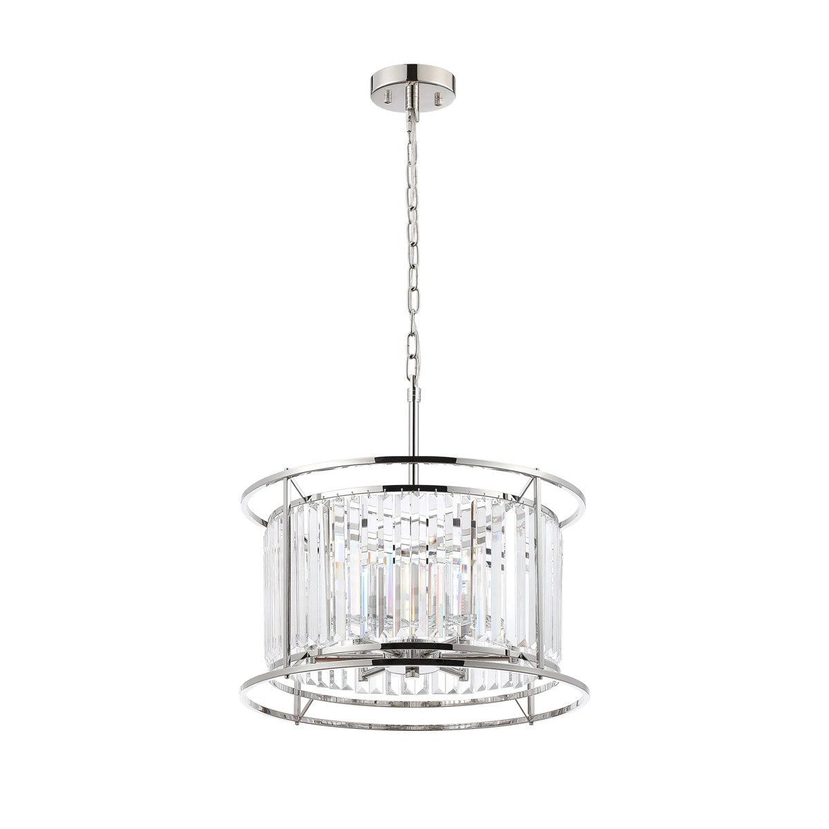 Regent Nimes IP 6 Light 500mm Convertible Pendant Light - Polished Nickel