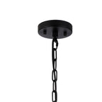 Regent Nimes IP 8 Light 650mm Pendant or Semi Ceiling Light - Satin Black