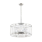Regent Nimes IP 8 Light 650mm Pendant or Semi Ceiling Light - Polished Nickel