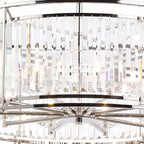 Regent Nimes IP 10 Light 800mm Convertible Pendant/Semi Ceiling - Polished Nickel