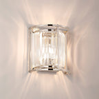 Regent Nimes IP 2 Light 230mm Crystal Wall Lamp - Polished Nickel