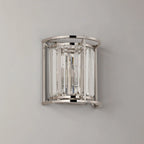 Regent Nimes IP 2 Light 230mm Crystal Wall Lamp - Polished Nickel