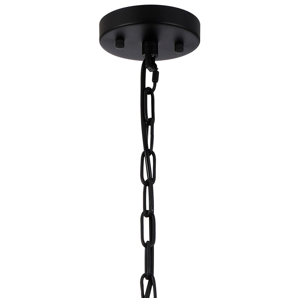 Regent Nimes IP 3 Light 360mm Pendant / Semi Ceiling Light - Satin Black