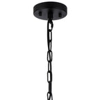 Regent Nimes IP 3 Light 360mm Pendant / Semi Ceiling Light - Satin Black