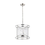 Regent Nimes IP 3 Light 360mm Pendant / Semi Ceiling Light - Polished Nickel