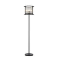 Regent Nimes 3 Light 1700mm Floor Lamp - Satin Black