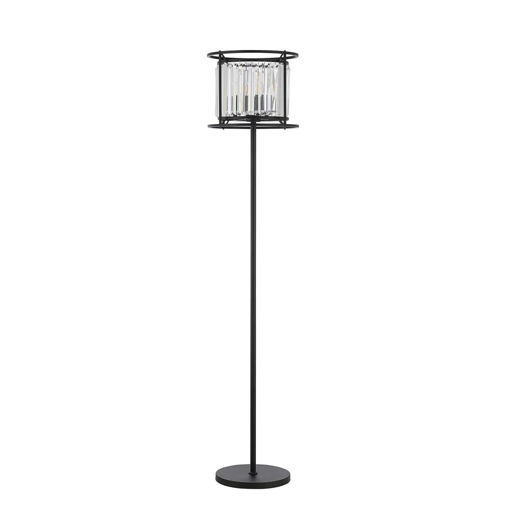 Regent Nimes 3 Light 1700mm Floor Lamp - Satin Black
