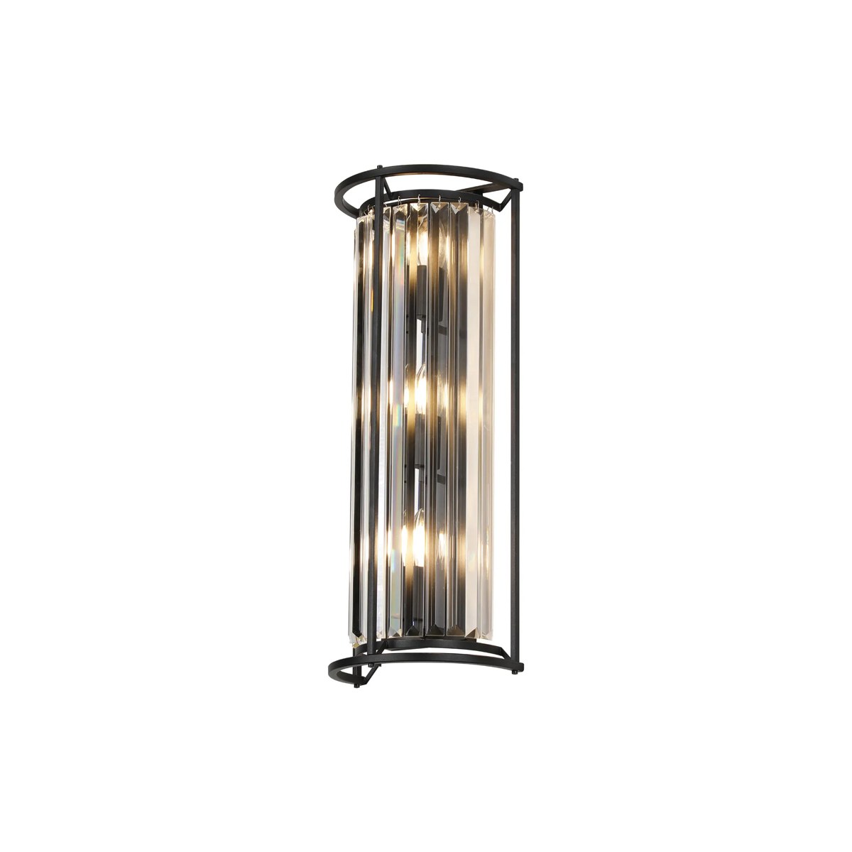 Regent Nimes 3 Light 578mm Wall Light - Satin Black