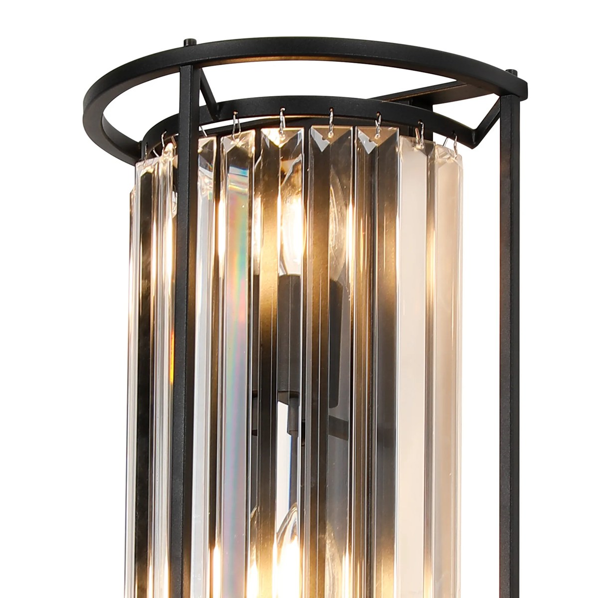 Regent Nimes 3 Light 578mm Wall Light - Satin Black