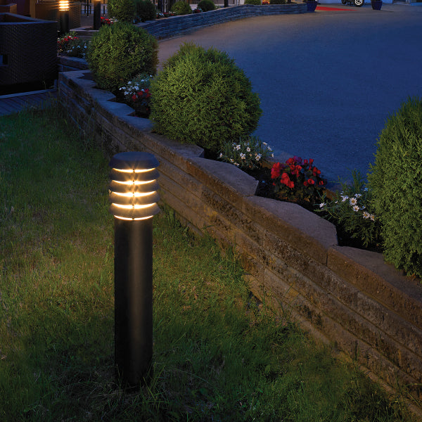 Norlys Alta Large Outdoor Bollard in Black