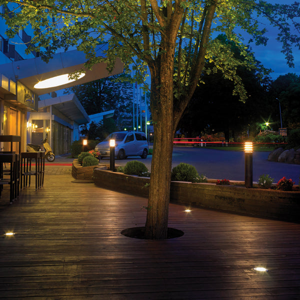 Norlys Alta Large Outdoor Bollard in Black