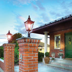 Norlys Chelsea Outdoor Pedestal Lantern in Copper