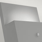 Norlys Geneve 1 Light Wall Light with PIR Aluminium GENEVE-PIR-ALU