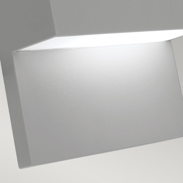 Norlys Geneve 1 Light Wall Light with PIR Aluminium GENEVE-PIR-ALU