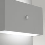 Norlys Geneve 1 Light Wall Light with PIR Aluminium GENEVE-PIR-ALU