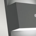 Norlys Geneve 1 Light Wall Light with PIR Graphite GENEVE-PIR-GRA
