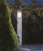 Norlys Halmstad Large Outdoor Bollard in Galvanized Finish