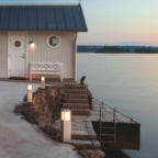 Norlys Halmstad Medium Outdoor Bollard in Galvanised Finish