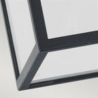 Norlys Lofoten Cube Outdoor Flush Ceiling Light in Black