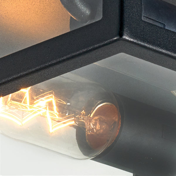 Norlys Lofoten Outdoor Flush Ceiling Light in Black