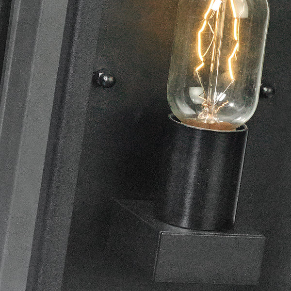 Norlys Lofoten Outdoor Half Wall Lantern in Black