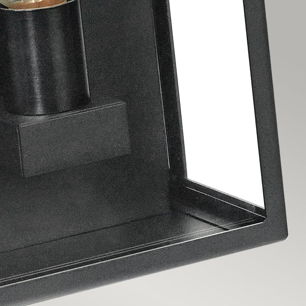Norlys Lofoten Outdoor Half Wall Lantern in Black