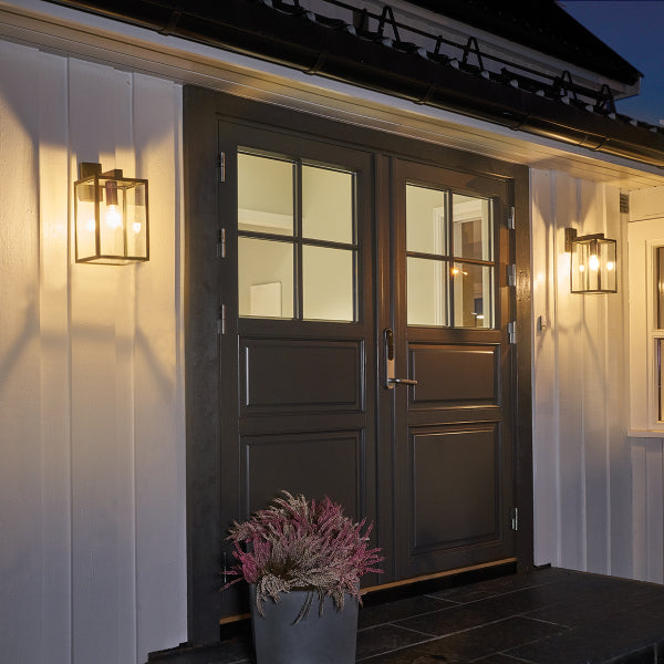 Norlys Lofoten Outdoor Wall Light with Arm in Black