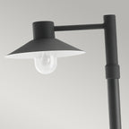 Norlys Lund 1 Light Outdoor Lamp Post in Black