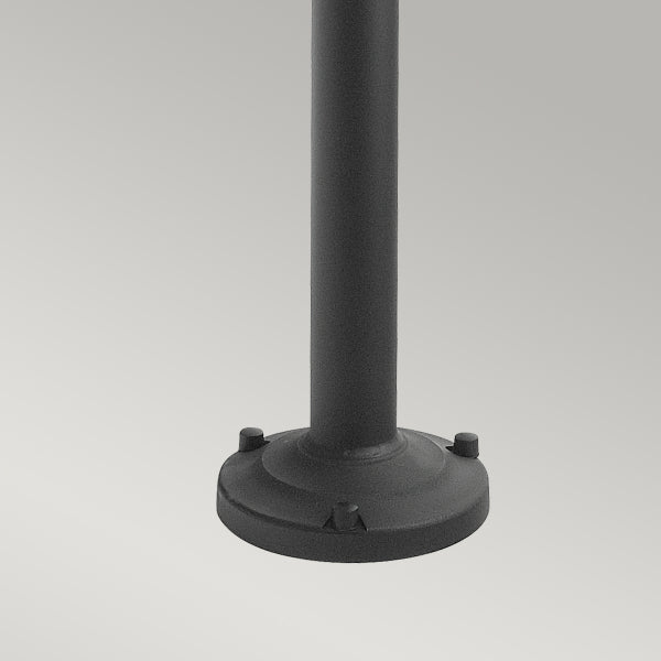 Norlys Lund 1 Light Outdoor Lamp Post in Black