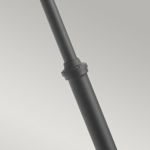 Norlys Lund 1 Light Outdoor Lamp Post in Black