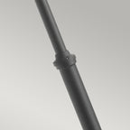 Norlys Lund 1 Light Outdoor Lamp Post in Black