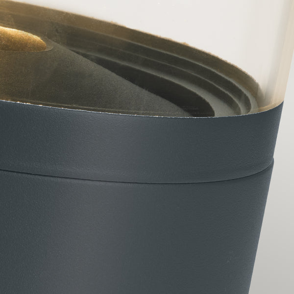 Norlys Stavanger Small Outdoor Bollard in Graphite