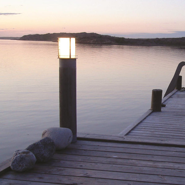 Norlys Stockholm Large Outdoor Bollard in Black