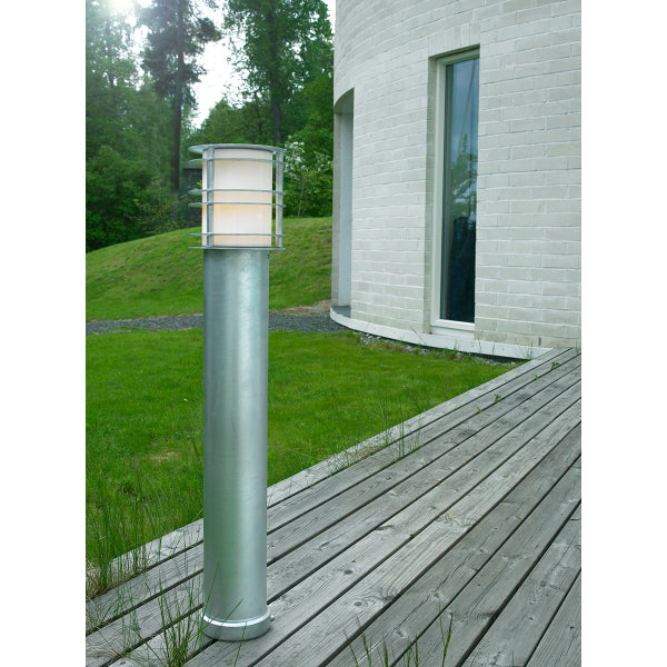 Norlys Stockholm Large Outdoor Bollard in Galvanised Finish