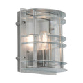 Norlys Stockholm Outdoor Flush Light in Galvanised Finish with Clear Shade