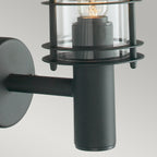 Norlys Stockholm Outdoor Wall Lantern in Black
