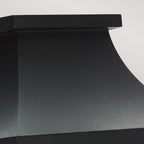 Norlys Turin Outdoor Half Wall Lantern in Black