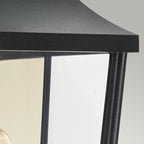 Norlys Turin Outdoor Half Wall Lantern in Black