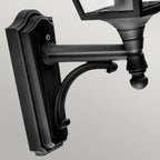 Norlys Turin Outdoor Up Wall Lantern in Black