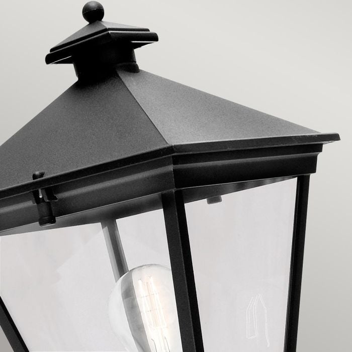 Norlys Turin Outdoor Up Wall Lantern in Black