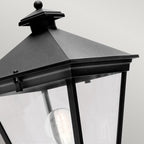 Norlys Turin Outdoor Up Wall Lantern in Black